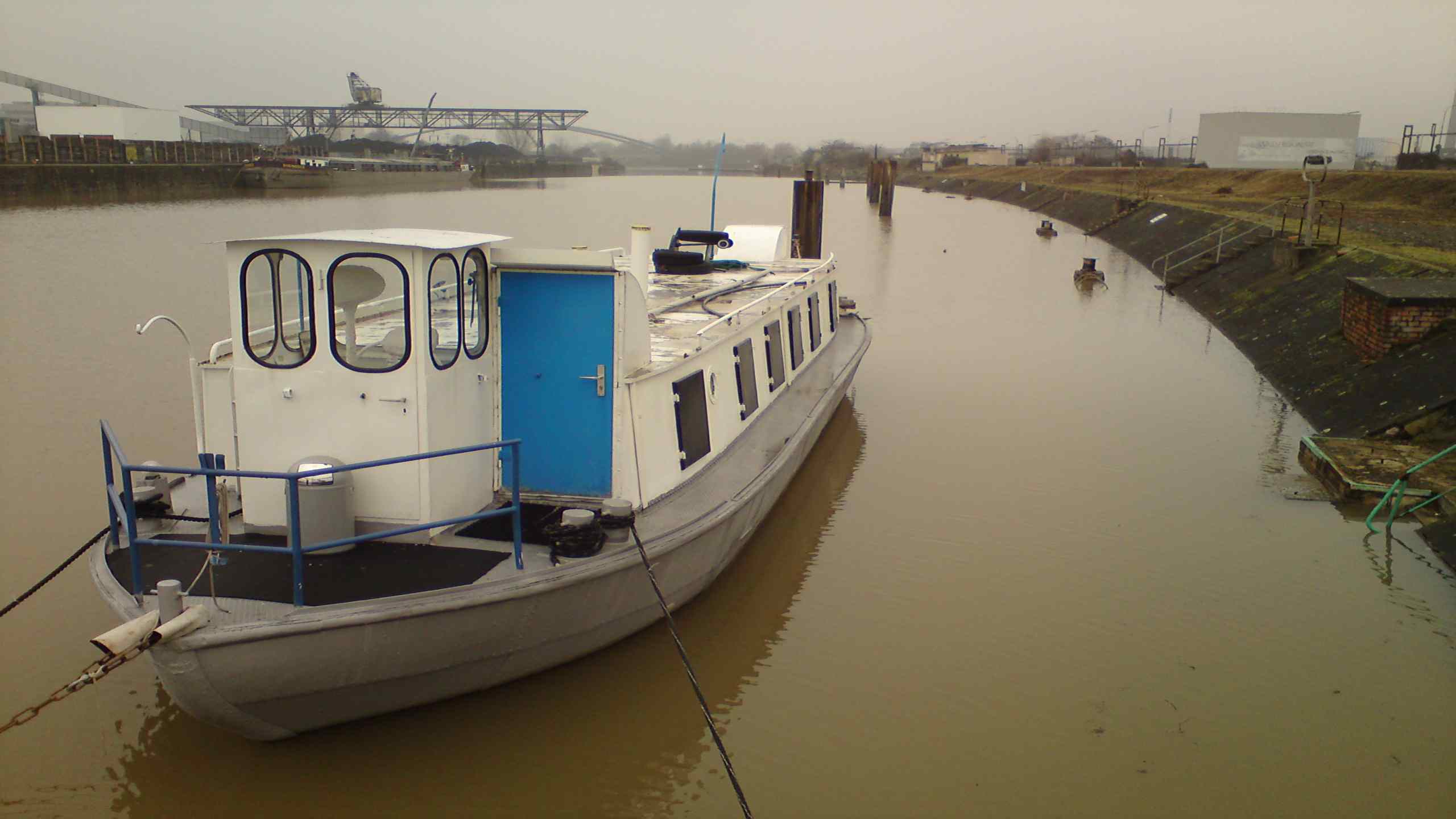 Hochwasser Jan.2011 im Hafen Offenbach